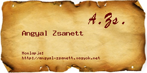 Angyal Zsanett névjegykártya